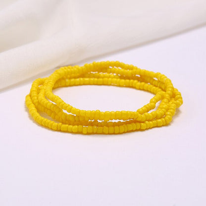 Summer Sexy Bikini Beach Belly Chain for Women Girls Bohemia Colorful Beads Belt Waist Chains Body Jewelry Vintage Waistband