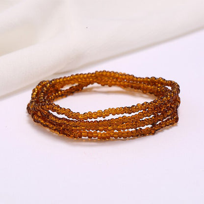 Summer Sexy Bikini Beach Belly Chain for Women Girls Bohemia Colorful Beads Belt Waist Chains Body Jewelry Vintage Waistband